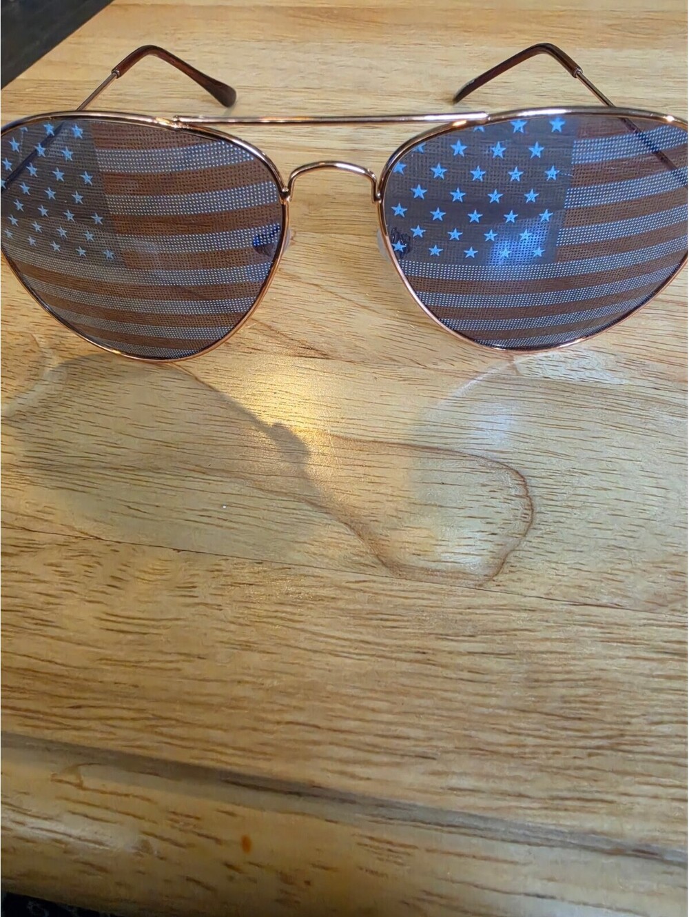 American Flag Aviator Sunglasses